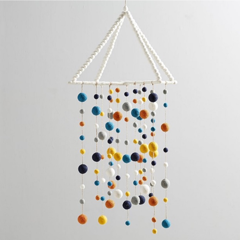 west elm & Pottery Barn Kids Felted Pom-Pom Mobile